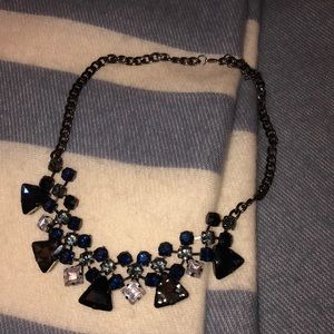 Blue statement necklace